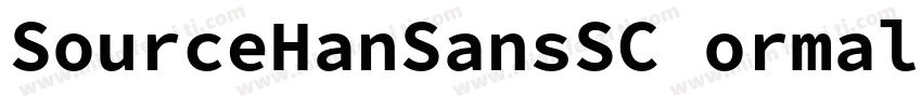SourceHanSansSC ormal字体转换